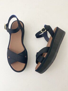 Rothy's The Criss–Cross Lightweight Wedge Sandal Shoes